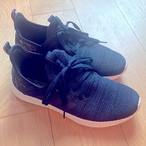 adidas Cloudfoam Memory foam footbed knit sneakers Navy Size 6.5